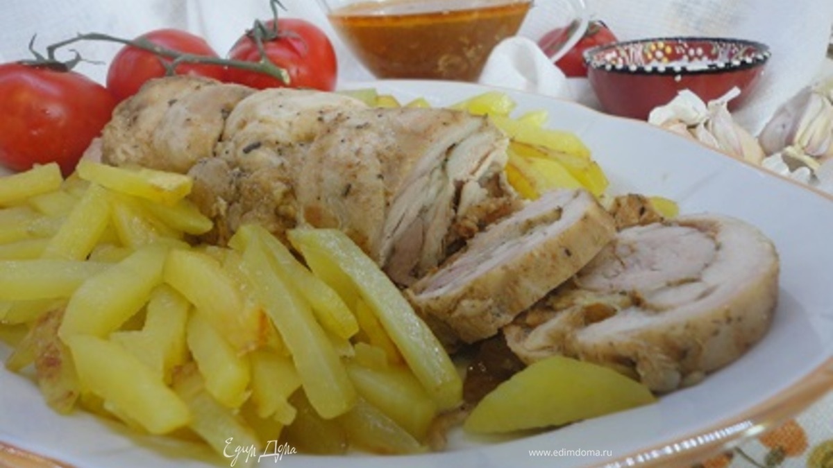 Рулет из куриных бедер