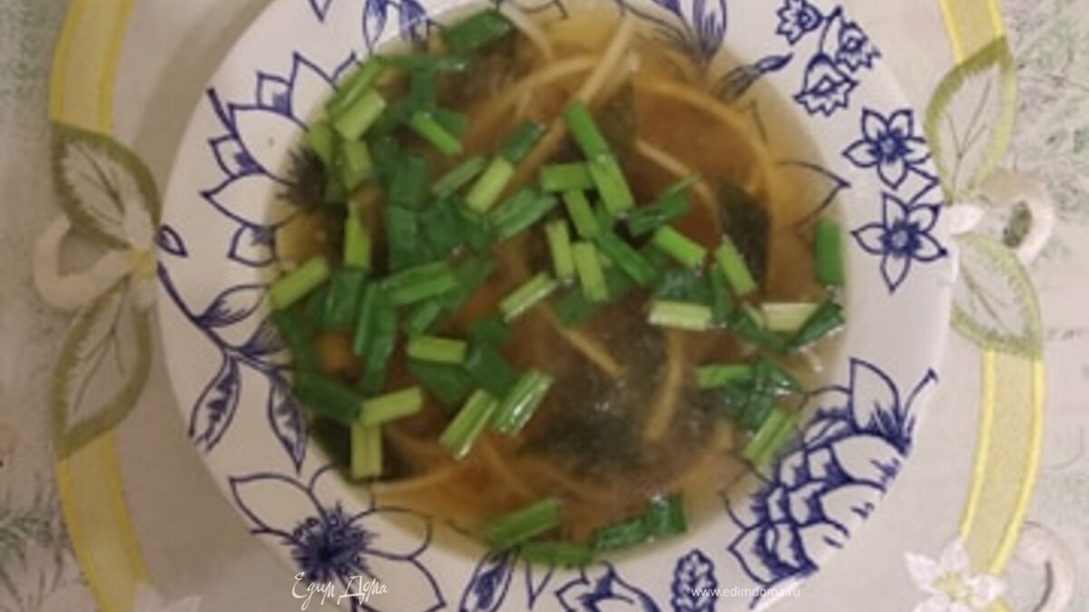 Мисо-суп с лапшой удон