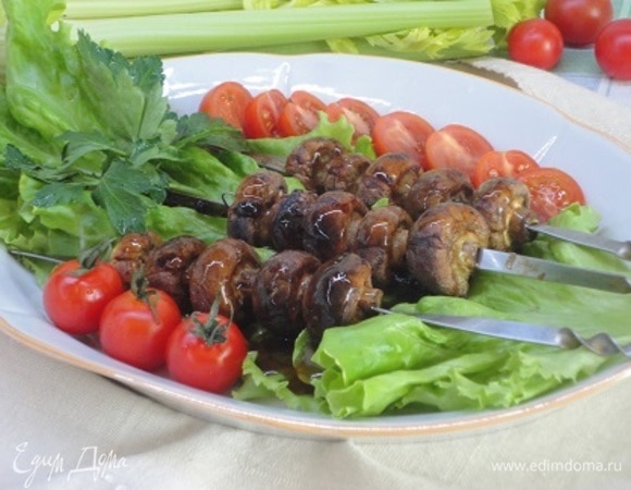 Шашлык из шампиньонов