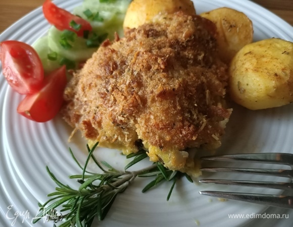 Куриное бедро в сырной панировке