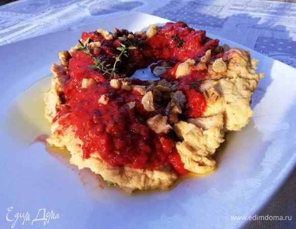 Хумус и мухаммара с грецким орехом 