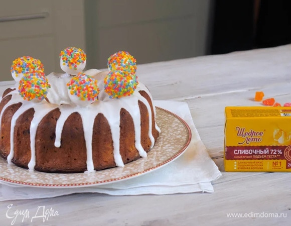 Английский кекс «Симнель» с марципаном