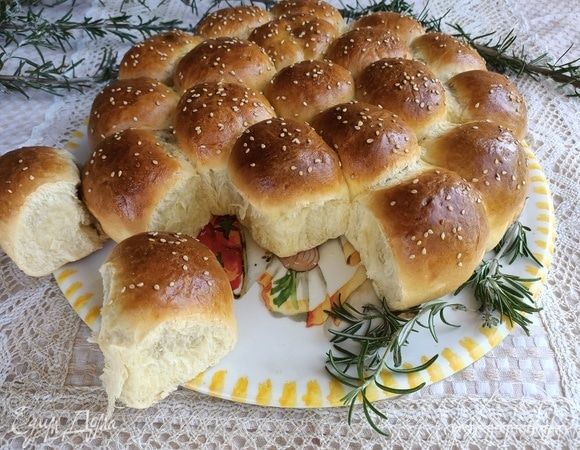 Отрывной пирог «Солнечный» Отрывной пирог «Солнечный»