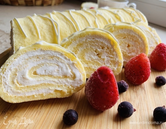 Белковый рулет без муки (диетический)