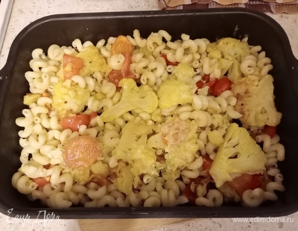 Макароны с запеченной цветной капустой Макароны с запеченной цветной капустой