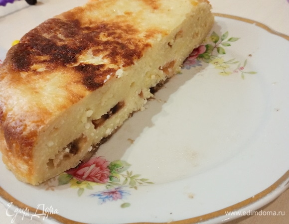 Творожная запеканка с бананом в мультиварке