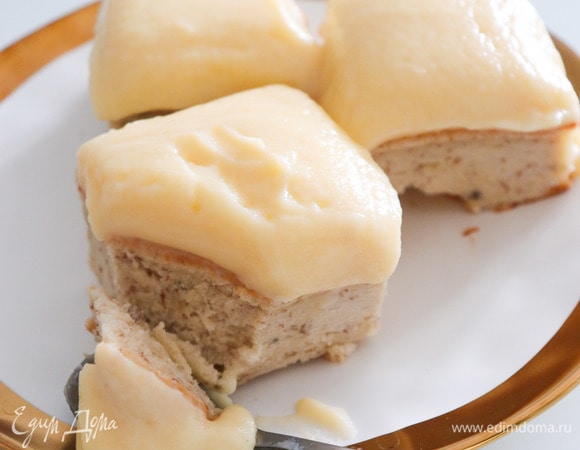 Банановый кекс с кремом