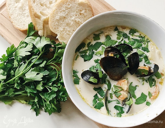 Ирландский чаудер с морепродуктами