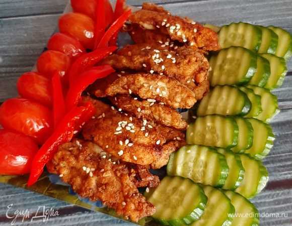 Куриные палочки в соевом соусе