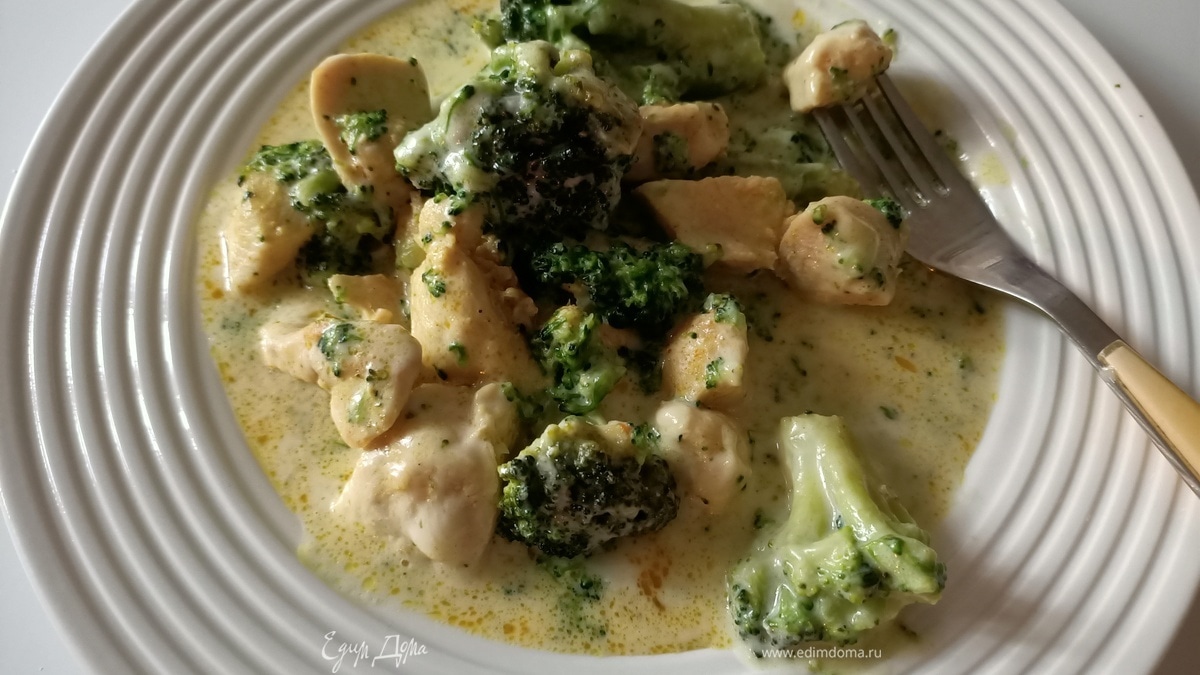 Куриное филе с брокколи