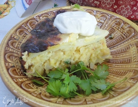 Капустный пирог с картофелем