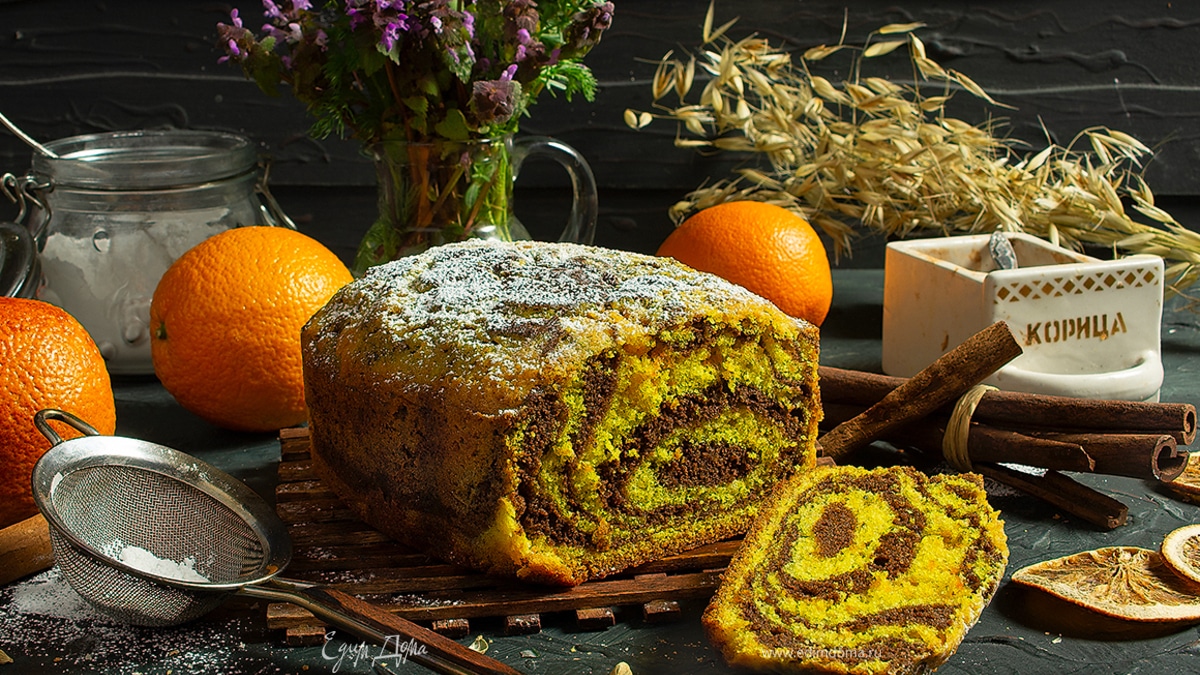 Пирог «Апельсиновая зебра»