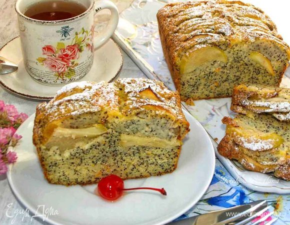 Апельсиново-яблочный манник с маком Апельсиново-яблочный манник с маком