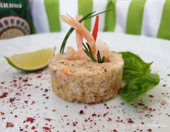 Запеканка из киноа и тилапии