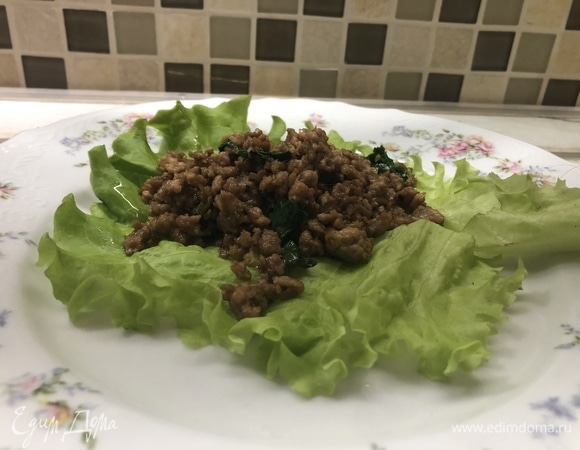 Теплый салат на основе фарша by Alekseev Теплый салат на основе фарша by Alekseev