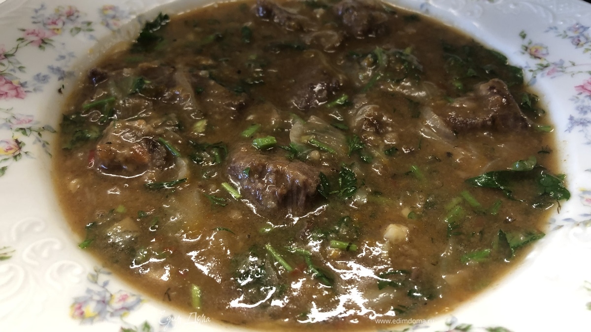 Говядина с соусом ткемали by alekseev