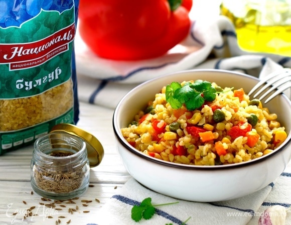 Вегетарианский плов из булгура Вегетарианский плов из булгура