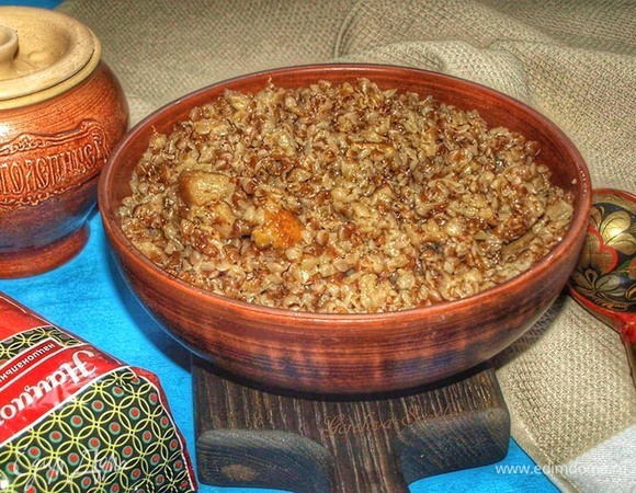 Гречневая каша с белыми грибами, пошаговый рецепт на 1502 ккал, фото,  ингредиенты - Svetlana Gorelova