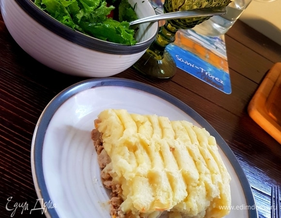 Английский пирог с индейкой и тыквой