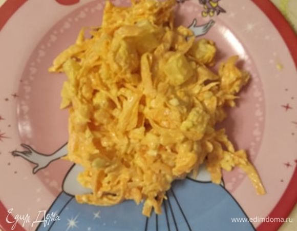 Салат из моркови и ананасов Салат из моркови и ананасов