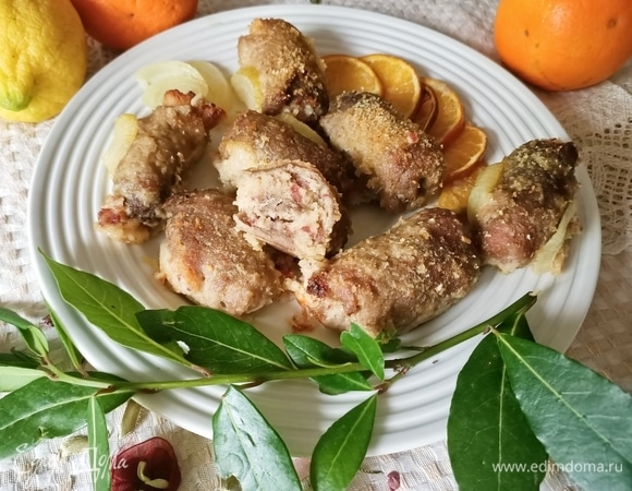 Сицилийские мясные рулетики Сицилийские мясные рулетики
