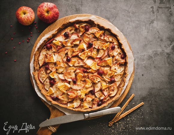 Ржаная галета с яблоками и клюквой Ржаная галета с яблоками и клюквой