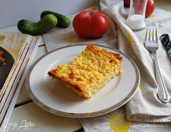 Запеканка с кабачками и морковью Запеканка с кабачками и морковью