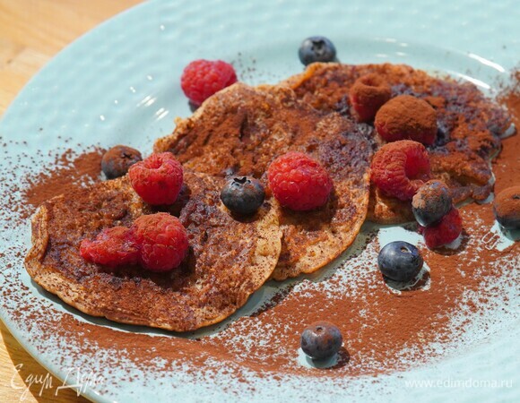 Гречневые блинчики с кленовым сиропом 