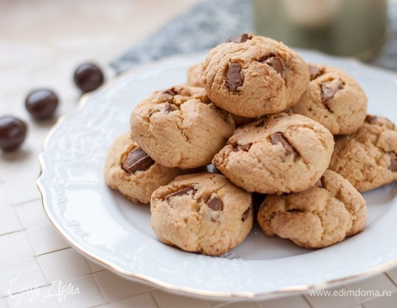 Шоколадное печенье в микроволновке
