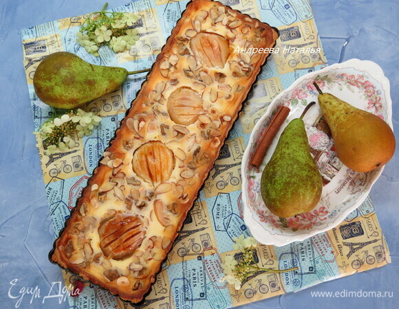 Грушевый тарт с маскарпоне и орехами Грушевый тарт с маскарпоне и орехами