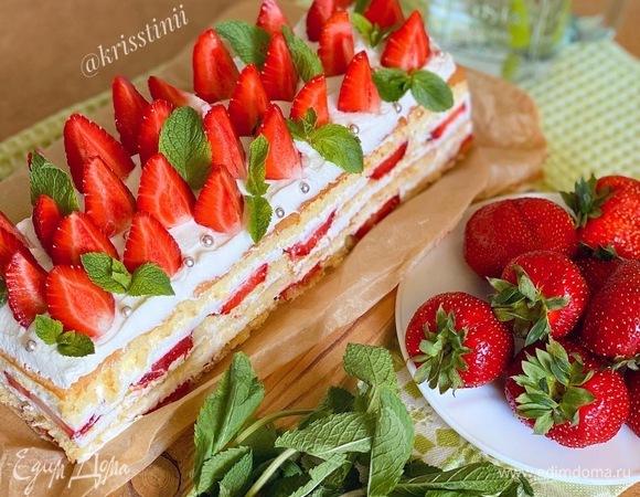 Летний клубничный торт Летний клубничный торт