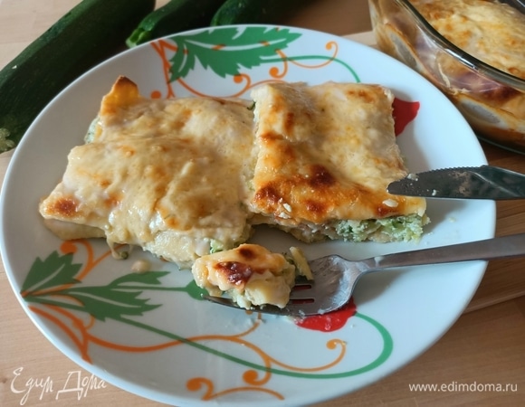 Блинная лазанья с цукини и рикоттой Блинная лазанья с цукини и рикоттой