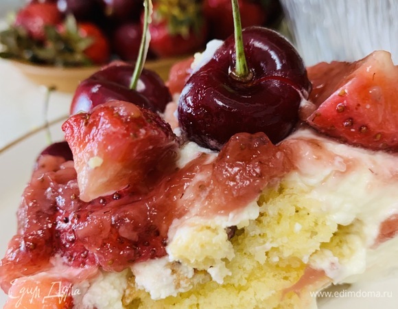 Десерт «Клубничное облако в сливках» Десерт «Клубничное облако в сливках»