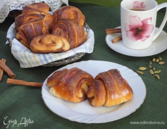 Финские булочки с корицей и кардамоном (Korvapuusti) 