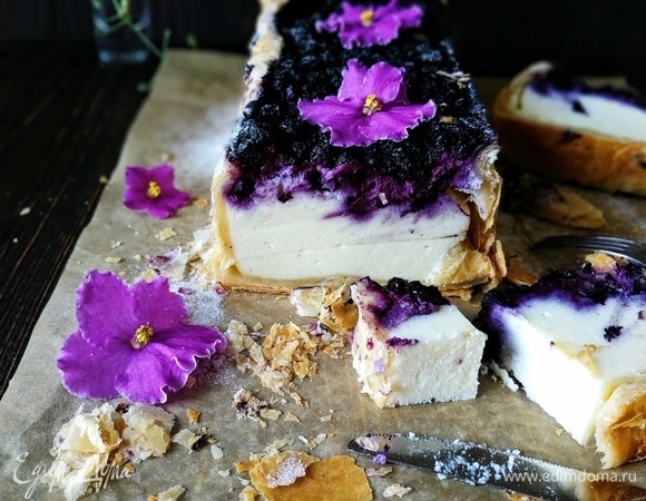 Пирог с рикоттой и черникой Пирог с рикоттой и черникой