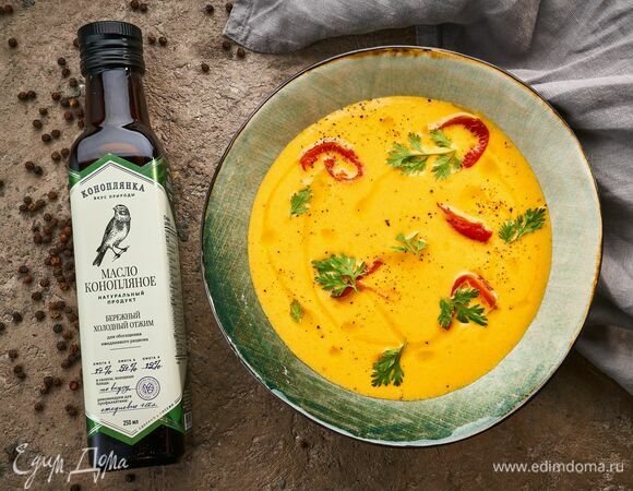 Крем-суп из моркови и болгарского перца