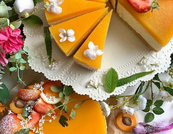 Ароматный летний чизкейк без выпечки Ароматный летний чизкейк без выпечки