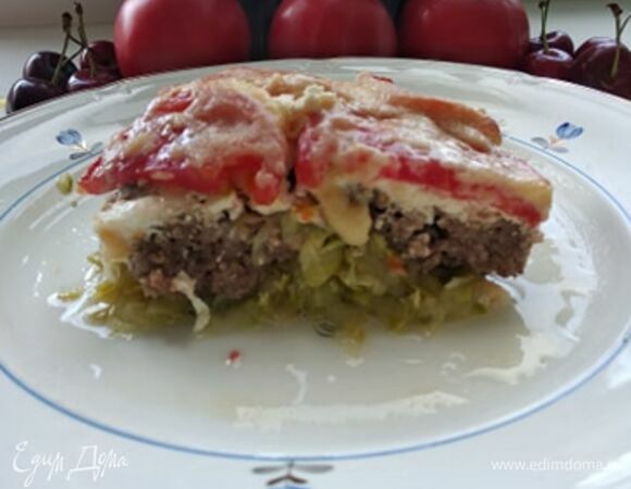 Запеканка из кабачков с фаршем