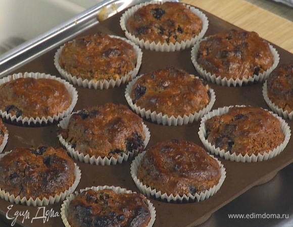 Веганские маффины с ягодами на овсяном молоке 