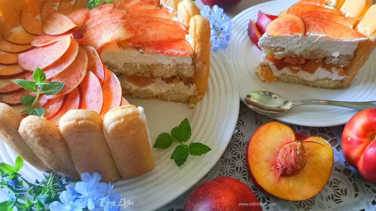 Торт-шарлотка «Нектарин»