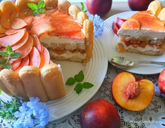 Торт-шарлотка «Нектарин»