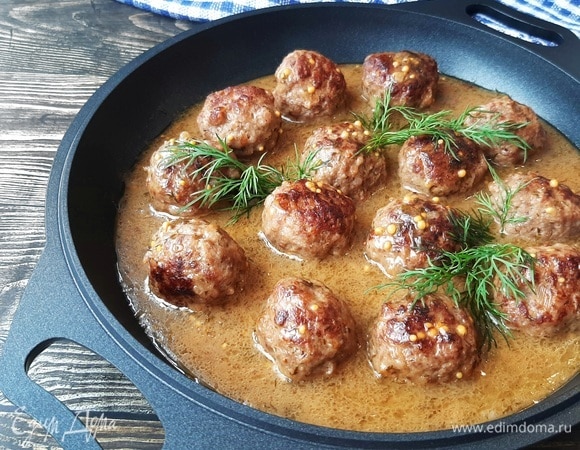 Тефтели в медово-горчичном соусе Тефтели в медово-горчичном соусе