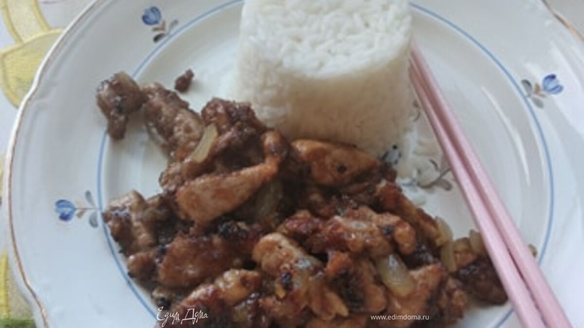 Жареная свинина с имбирем
