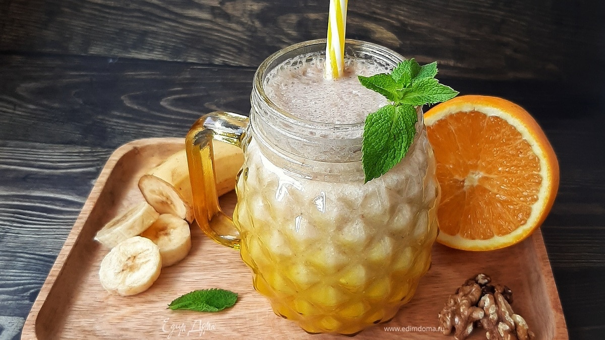 Бананово-апельсиновый смузи