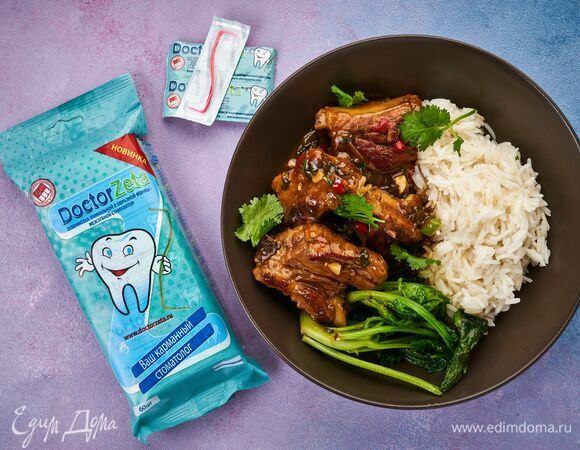 Свиные ребрышки в соусе чили