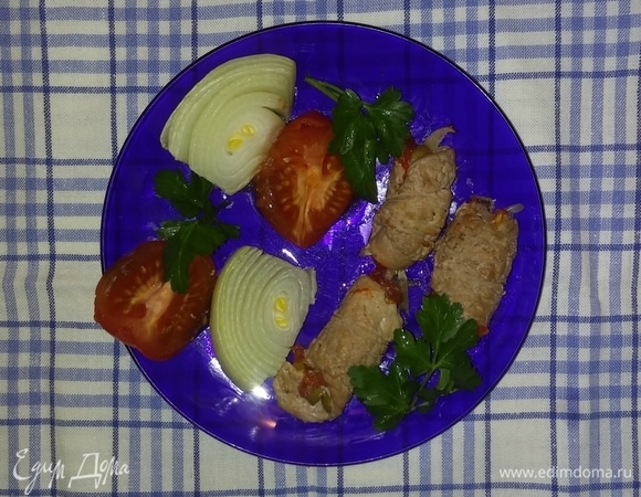 Рулетики из мяса с овощами Рулетики из мяса с овощами