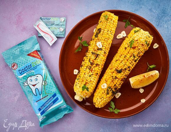 Кукуруза на гриле в лимонном соусе