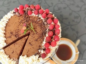 Молочно-шоколадный торт «Эрл Грей» с малиной