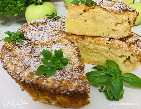 Яблочный пирог с нотками лимона