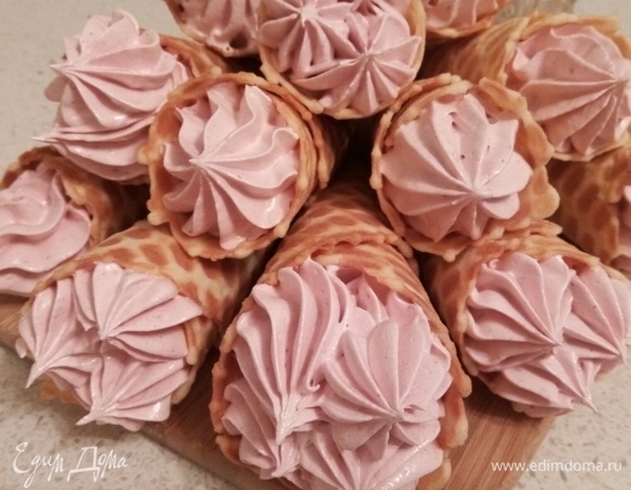 Зефир в вафельном рожке Зефир в вафельном рожке